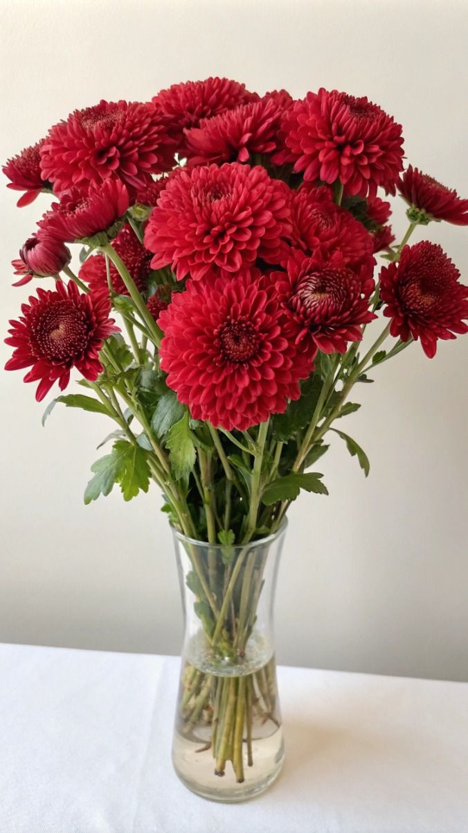 Chrysanthemum Santini Red